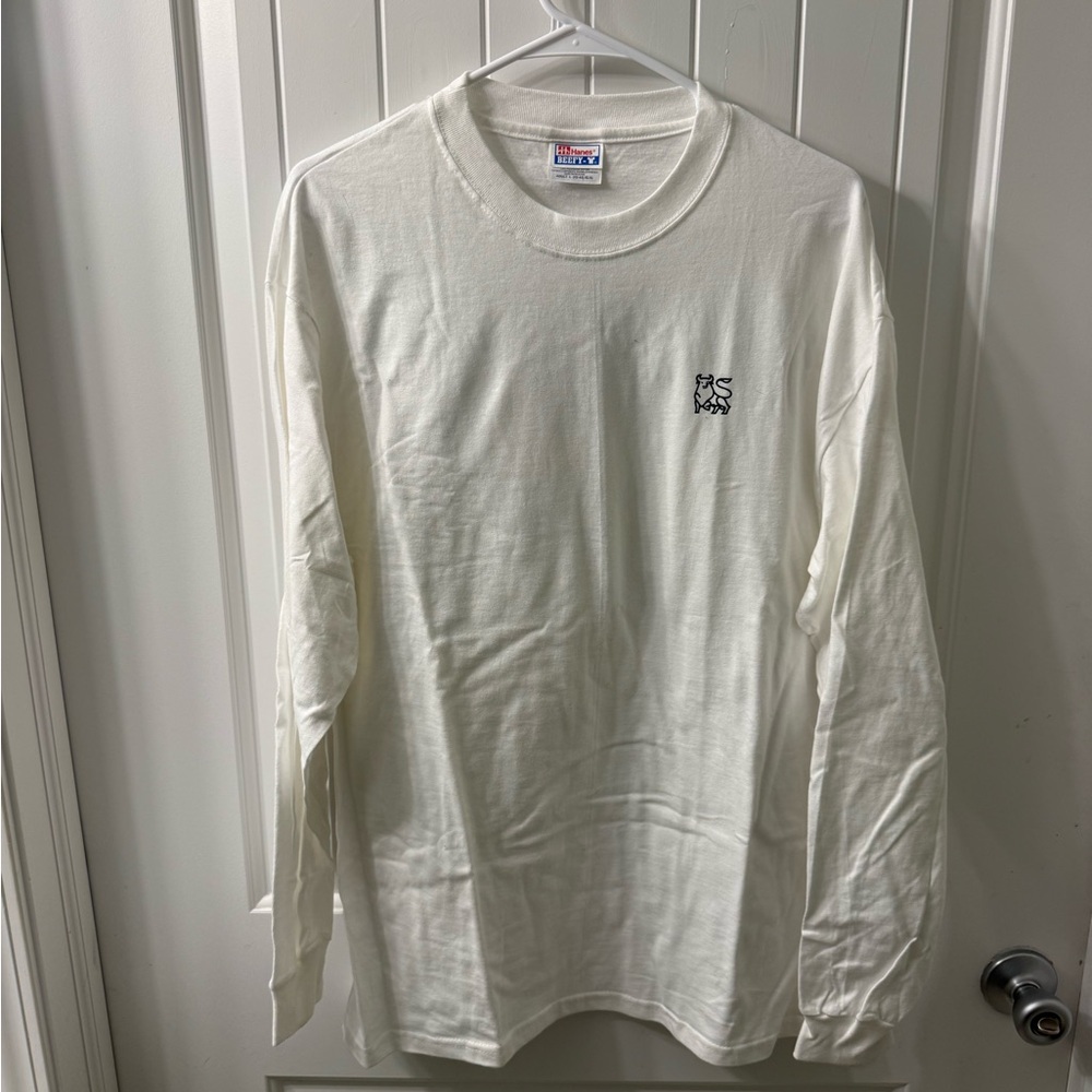 HANES VINTAGE NYC STOCK MARKET Off-White Long Sleeve Shirt